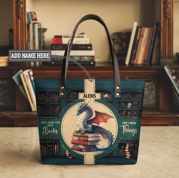 Personalized Leather Totes for Book Lovers